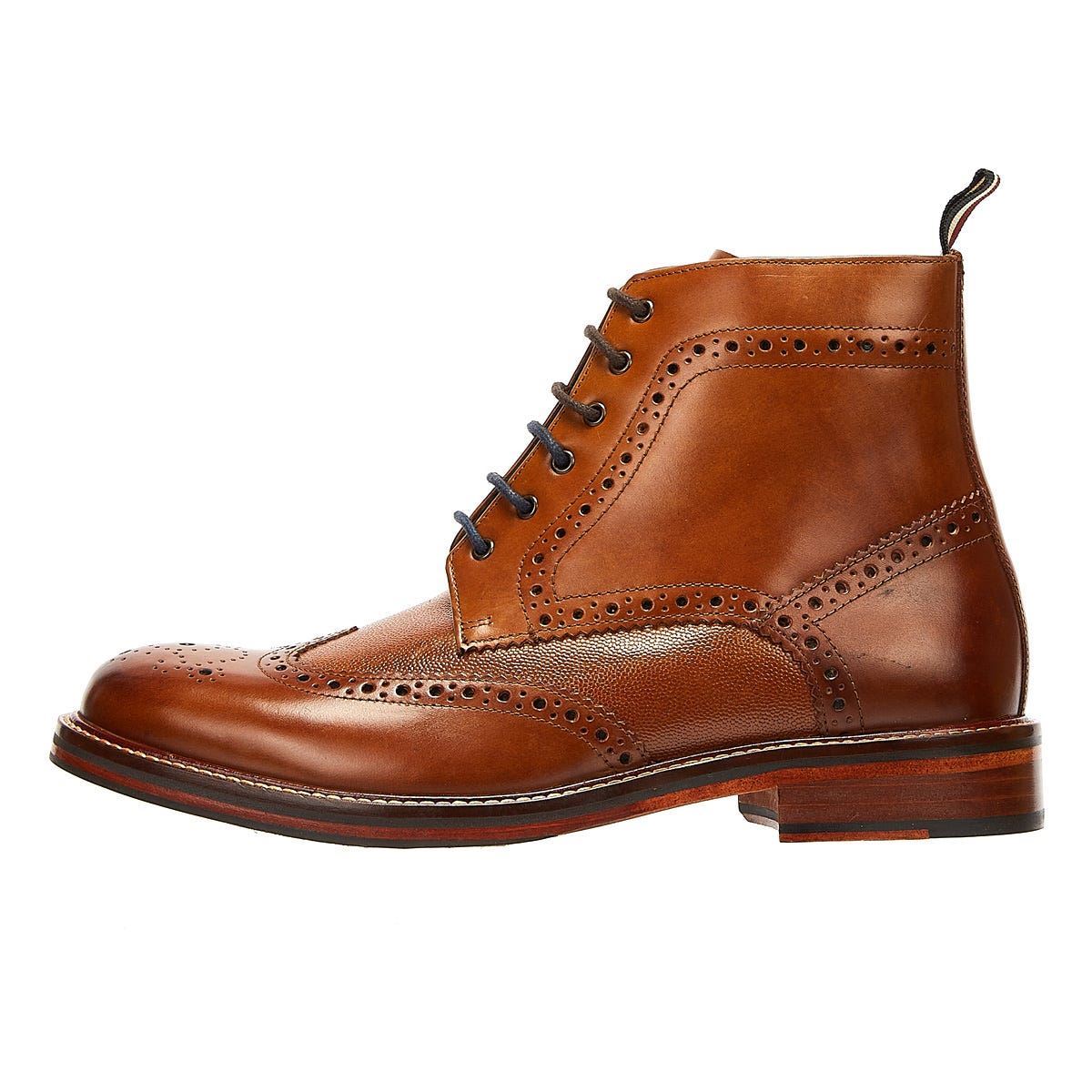 Ben Sherman - BS12602 MENS ALFRED BROGUE BOOT TAN