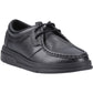Hush Puppies Ronan Mocc Leather Junior Black Moccasins Shoes