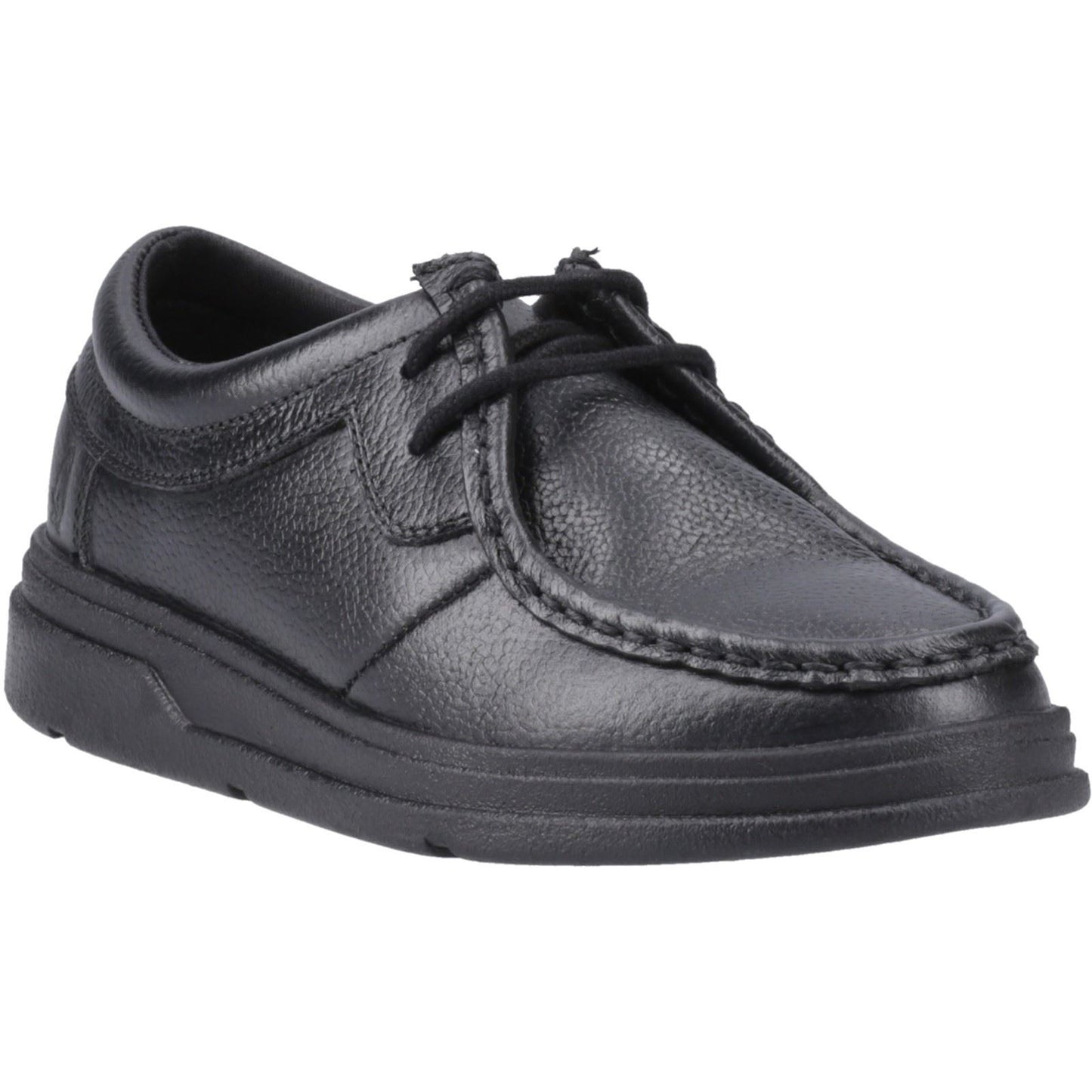 Hush Puppies Ronan Mocc Leather Junior Black Moccasins Shoes