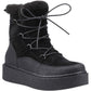 Hush Puppies Bronte Suede Women's Black Winter Mid Calf Boots