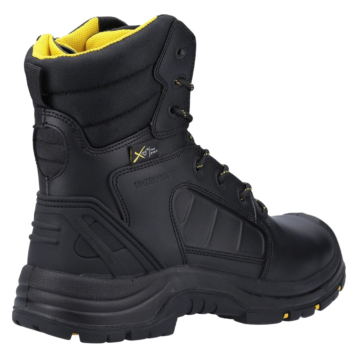 Amblers Safety AS350C Berwyn Hi-Leg Waterproof Metal Free Metatarsal Safety Boot in Black
