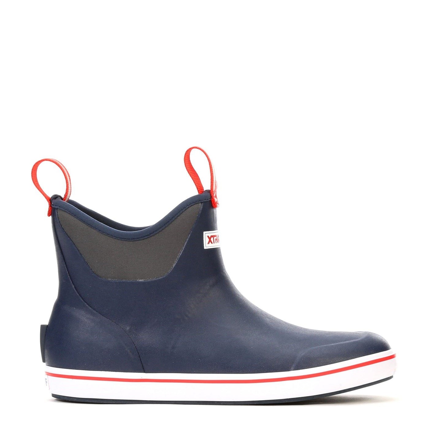 Xtratuf Men's Ankle Deck Boot in Navy/Red