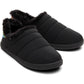 TOMS Ezra Nylon Women's Black Matte woven/Rainbow Slippers