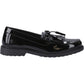 Hush Puppies Verity Kiltie Leather Women's Black Loafers