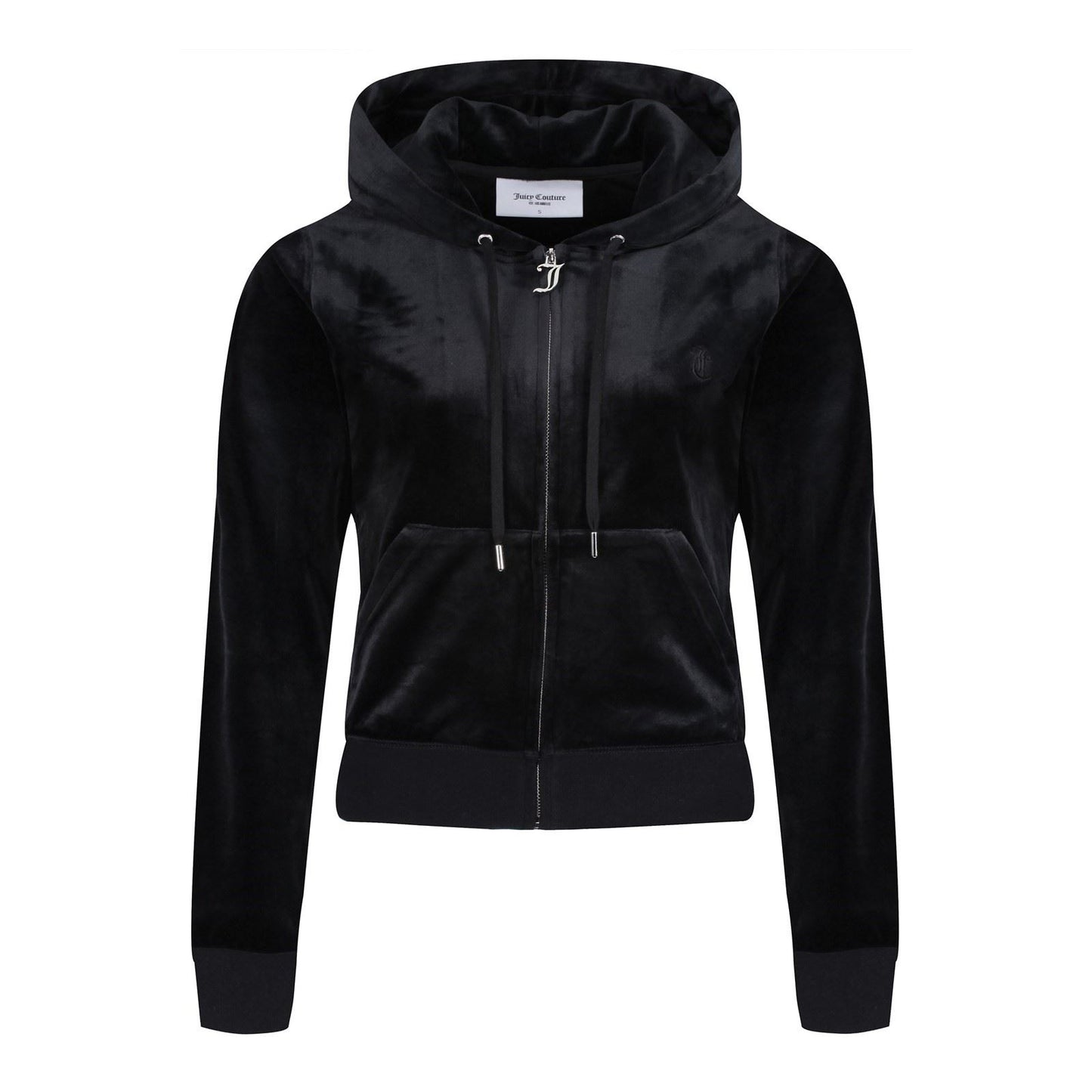 Juicy Couture Robertson Classic Jacket Polyester Women's Black Hooded Sweatshirt