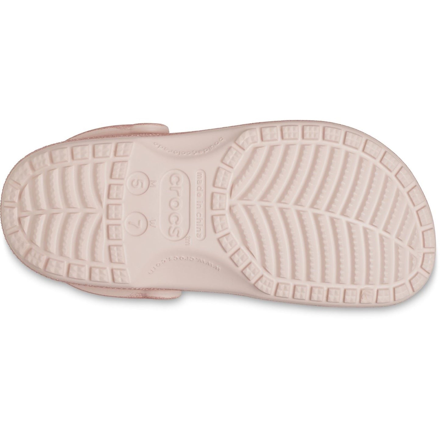 Crocs Unisex Classic Glitter Clog in Quartz