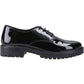 Hush Puppies Aubrey Leather Black Derby Shoes