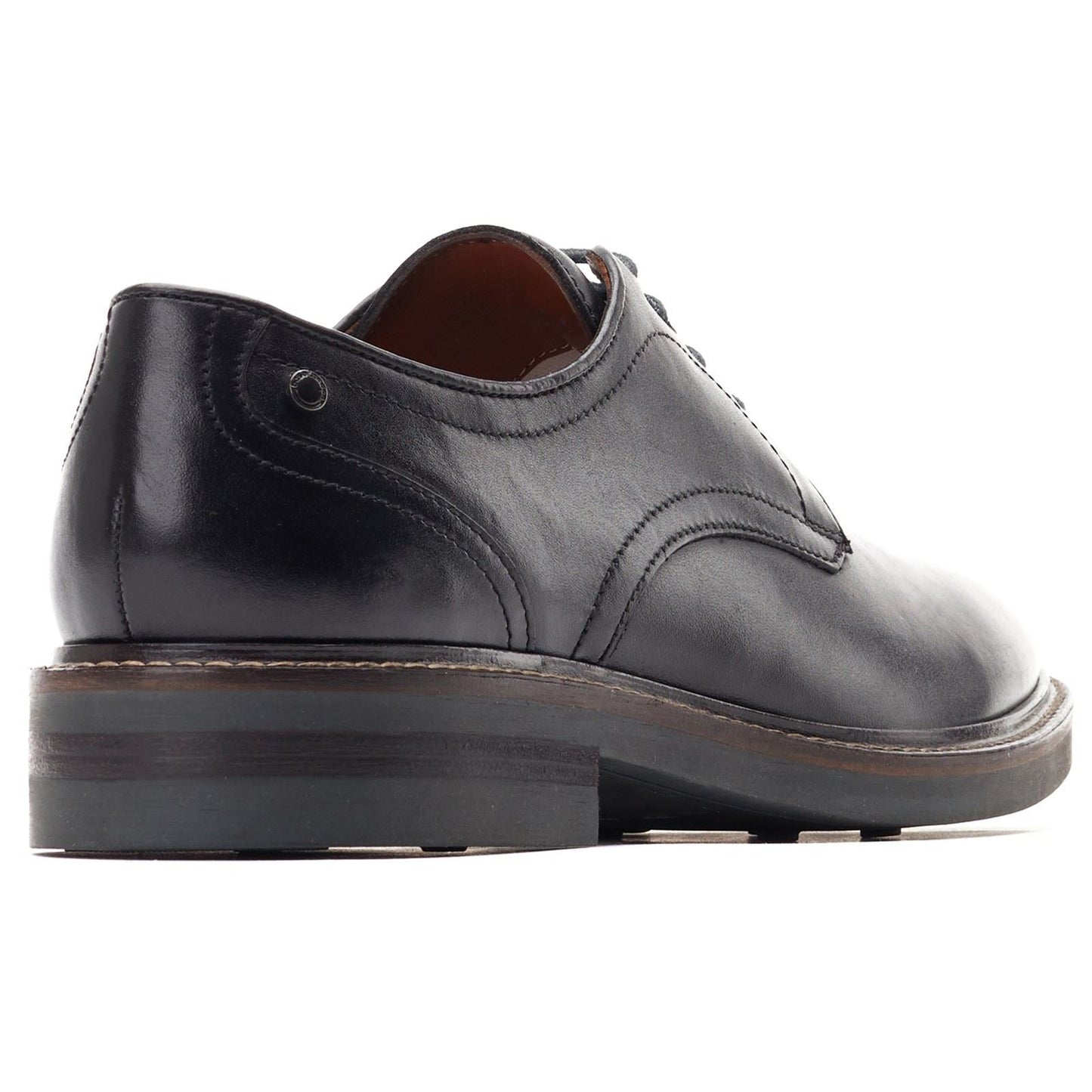 Base London Men's Mawley Chunky Derby Shoe in Black