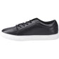 Jack & Jones Men's Galaxy Leather Trainer in Anthracite