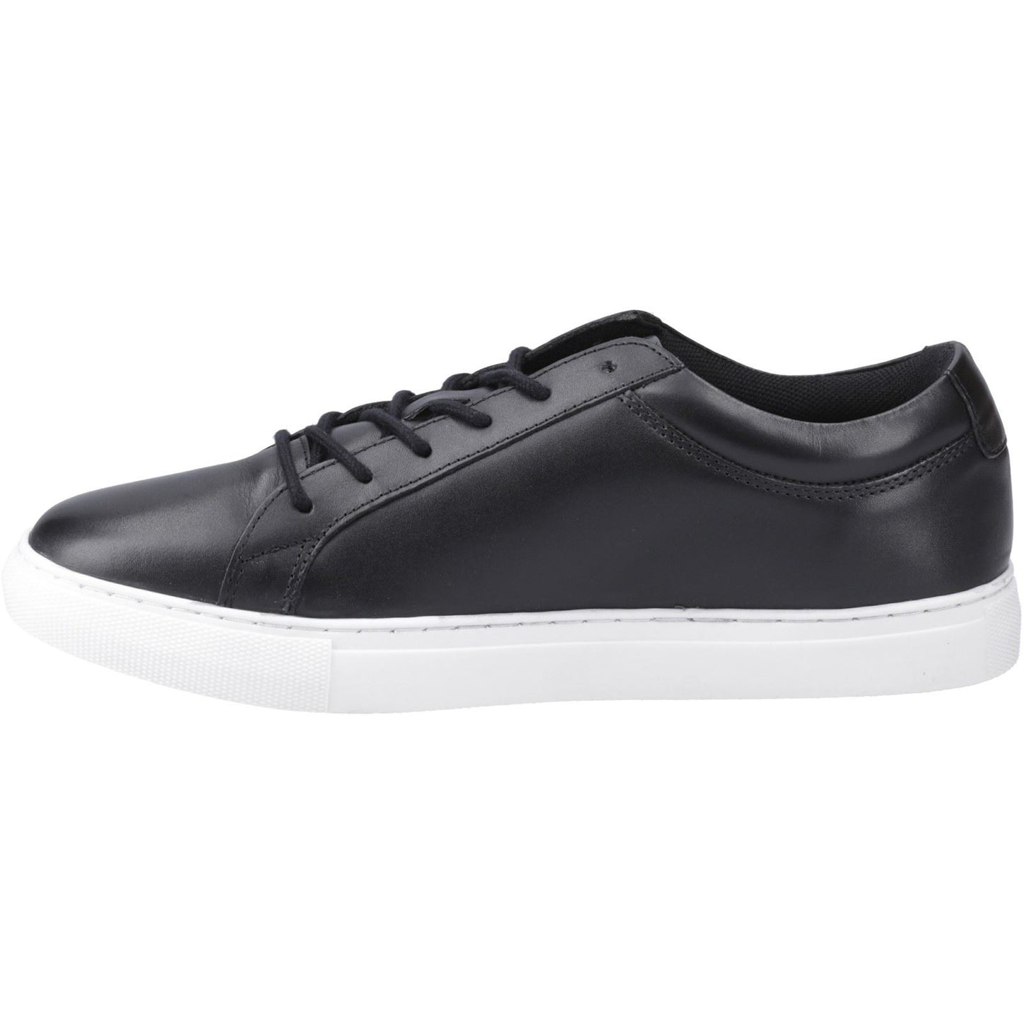 Jack & Jones Men's Galaxy Leather Trainer in Anthracite