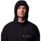 Columbia Fast Trek Overlay Hooded Full Zip Men's Black Fleece Jacket