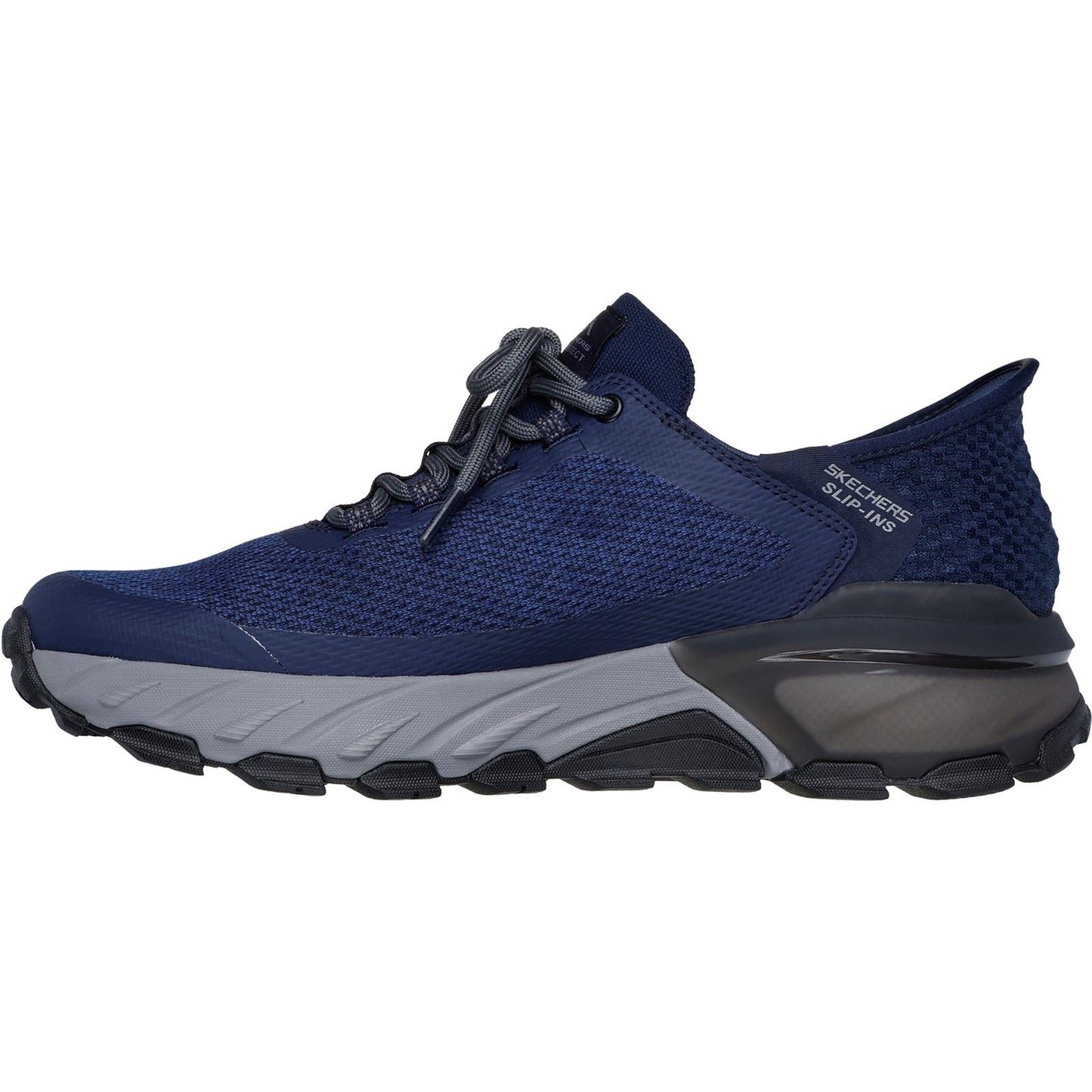 Skechers Men's Max Protect Assembly Hiking Shoes in Navy