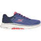 Skechers Women's GO WALK 7 - Cosmic Waves Trainers in Navy/Coral