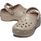 Crocs Women's Classic Platform Lined Clog in Mushroom