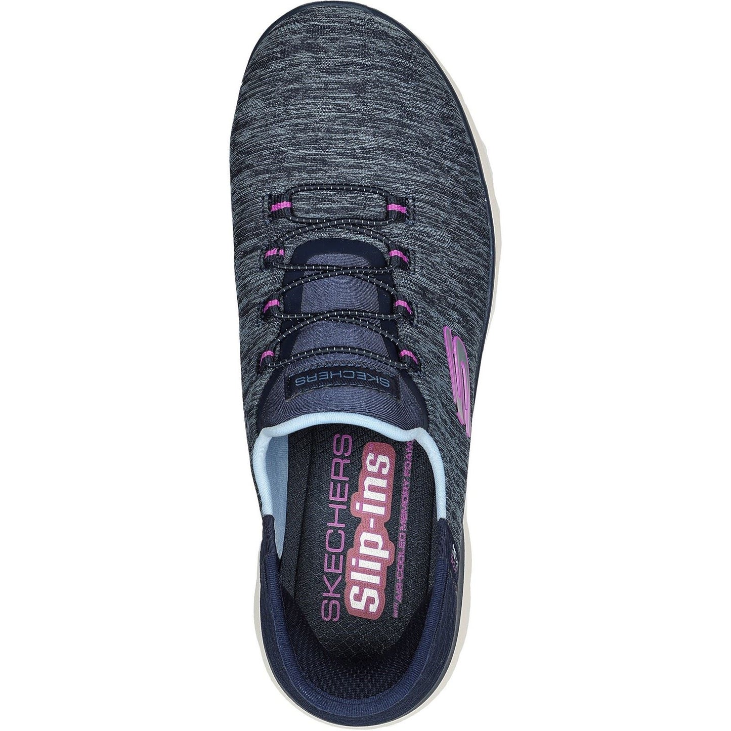 Skechers Women's Summits Dazzling Haze Shoes in Navy/Purple
