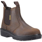 Amblers Safety FS128 Hardwearing Pull On Safety Dealer Boot in Brown
