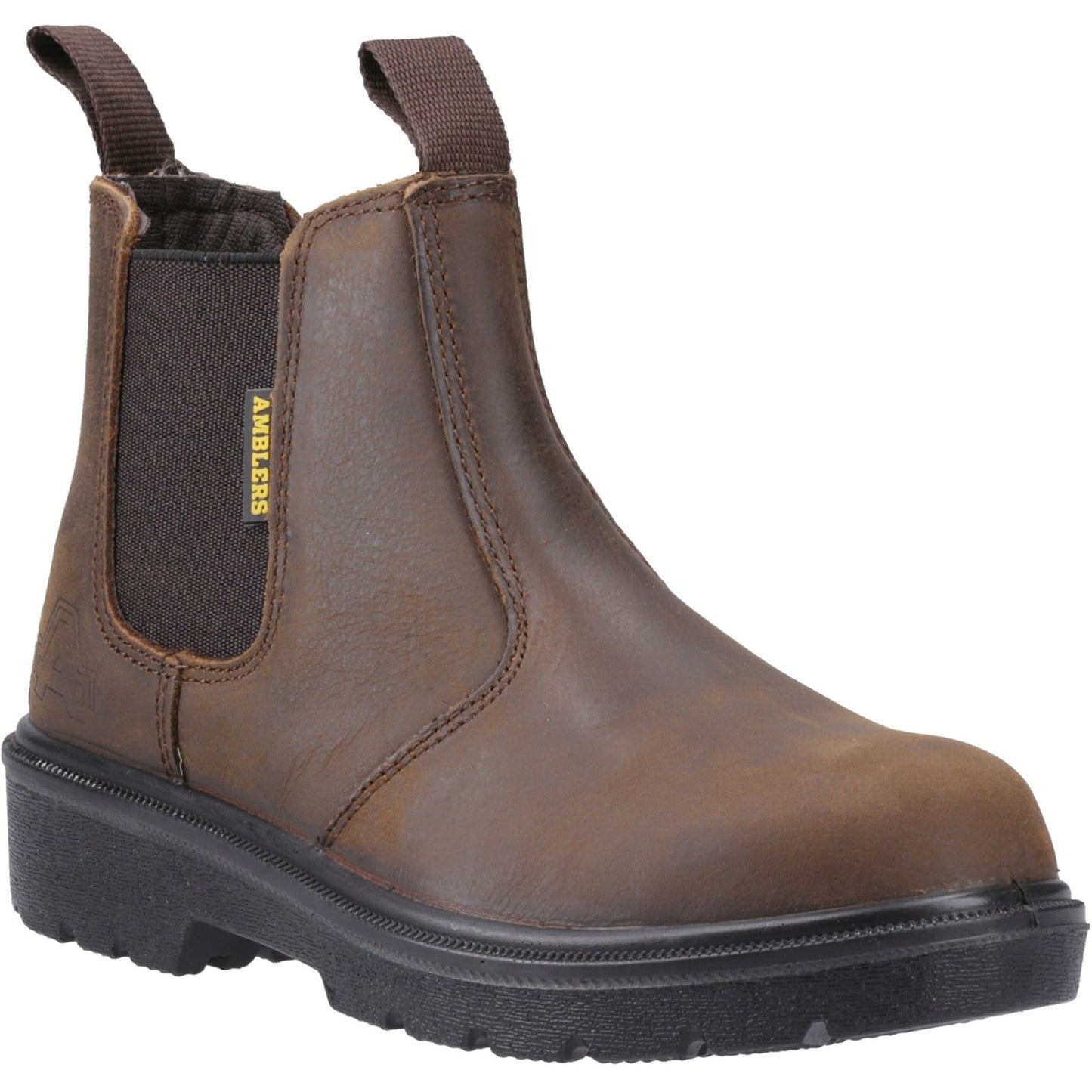 Amblers Safety FS128 Hardwearing Pull On Safety Dealer Boot in Brown