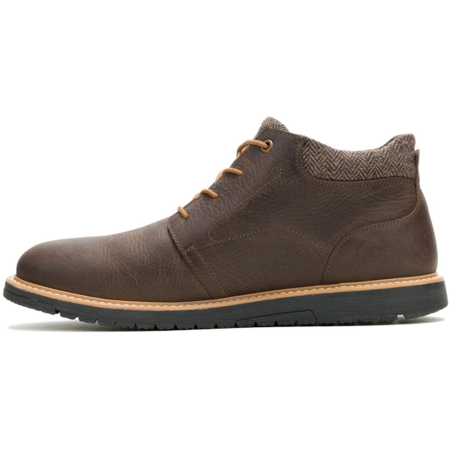 Hush Puppies Jenson Leather Men's Brown Ankle Boots