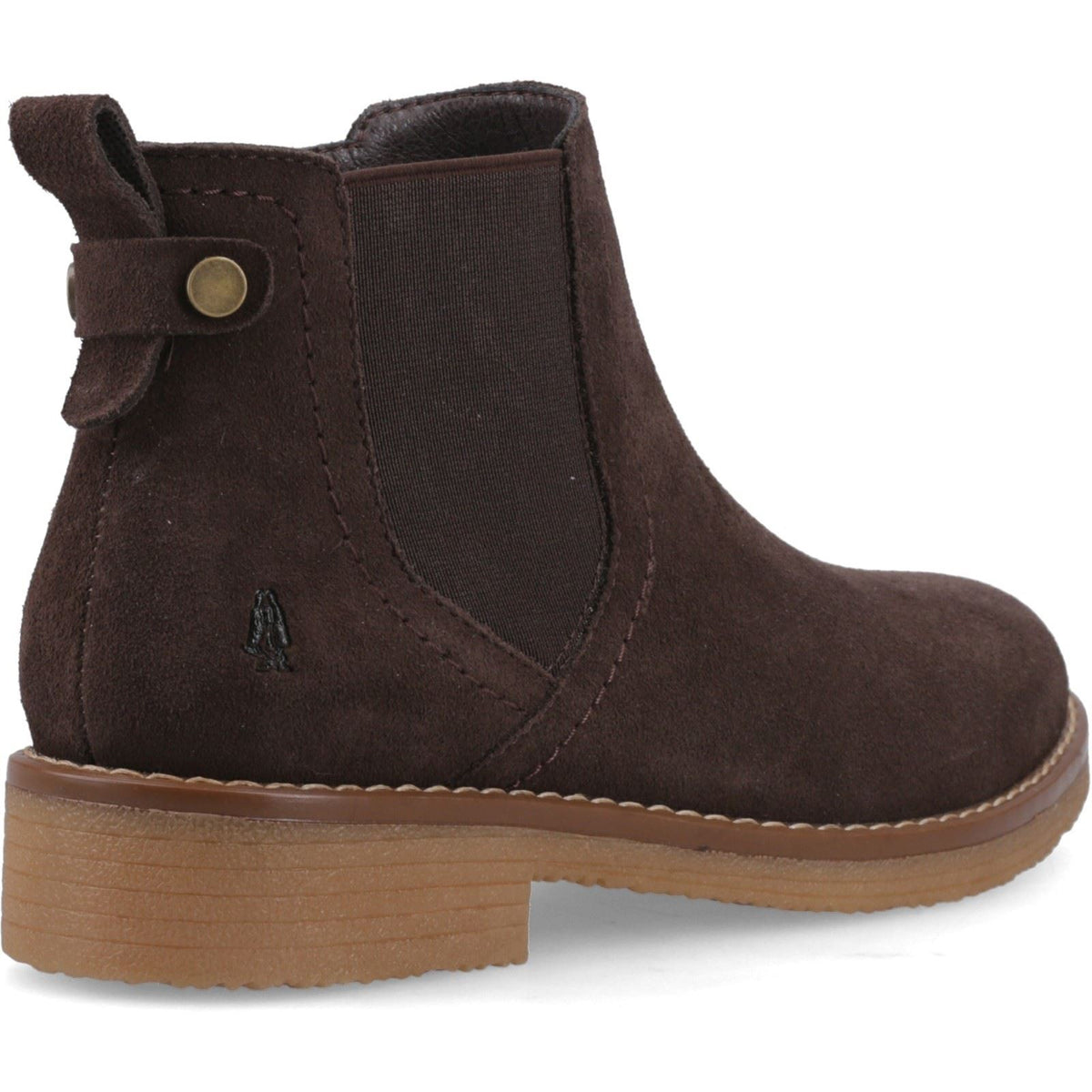Hush Puppies Maddy Suede Women's Chocolate Wide Fit Boots