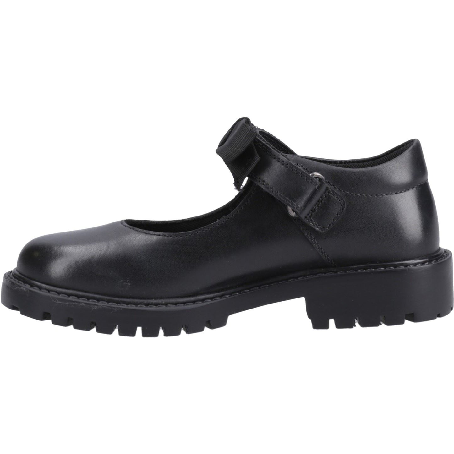 Hush Puppies Astrid Bow Leather Black Shoes
