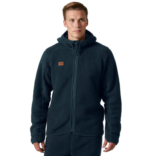 Helly Hansen Workwear Heritage Pile Hoodie Men's Blue Fleece Jacket