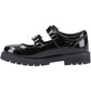 Hush Puppies Ella Patent Leather Youth Black Shoes