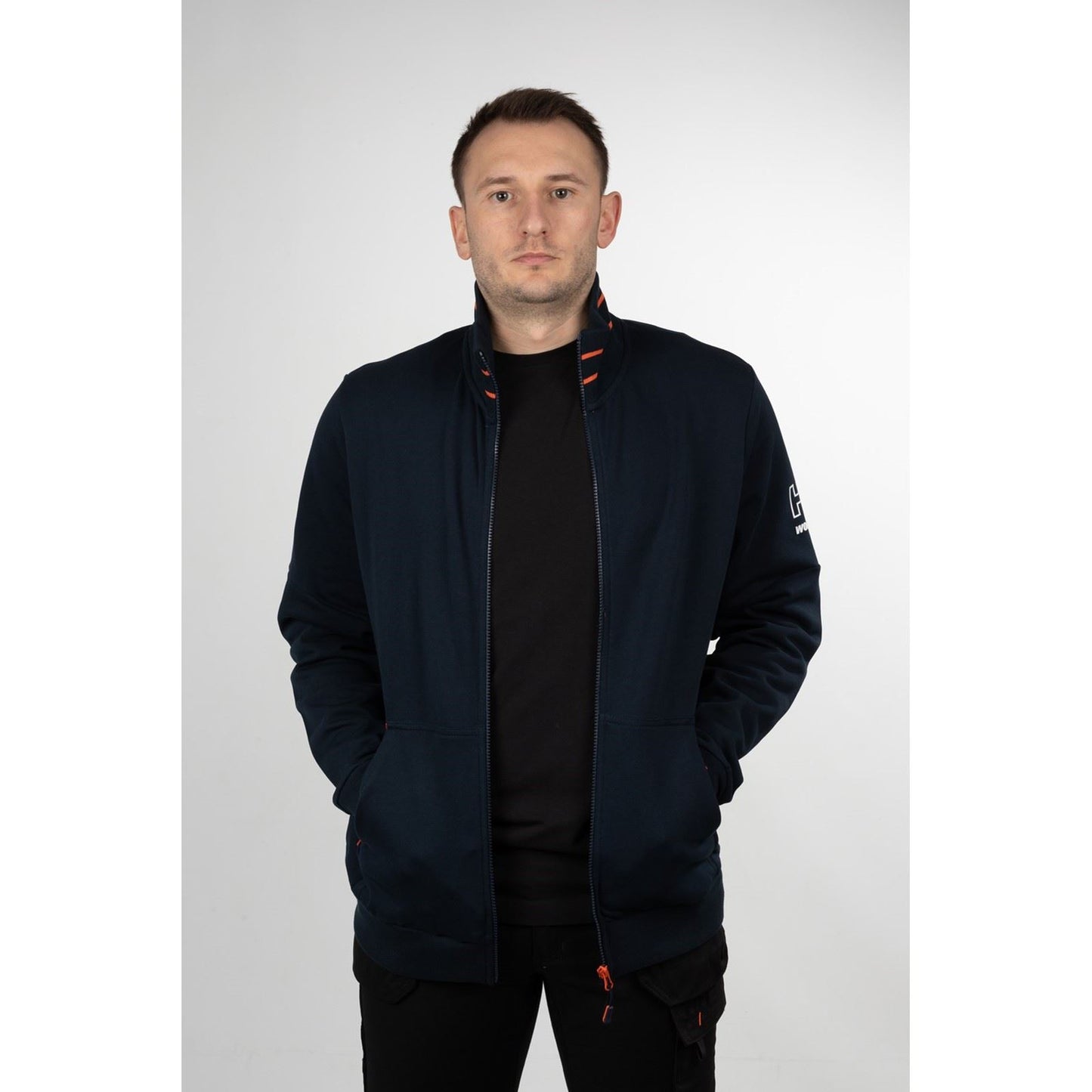 Helly Hansen Workwear Men's Kensington Zip Sweatshirt in Navy