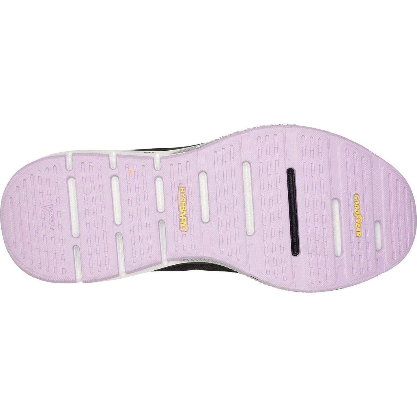 Skechers Women's Go Walk Workout Walker Outpace Trainers in Black/Lavender