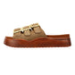 Desert Fleur Gypsum Tennesee Suede Women's Taupe Sandals
