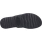 HEYDUDE Women's Christi Slide Distressed Sandal in Black