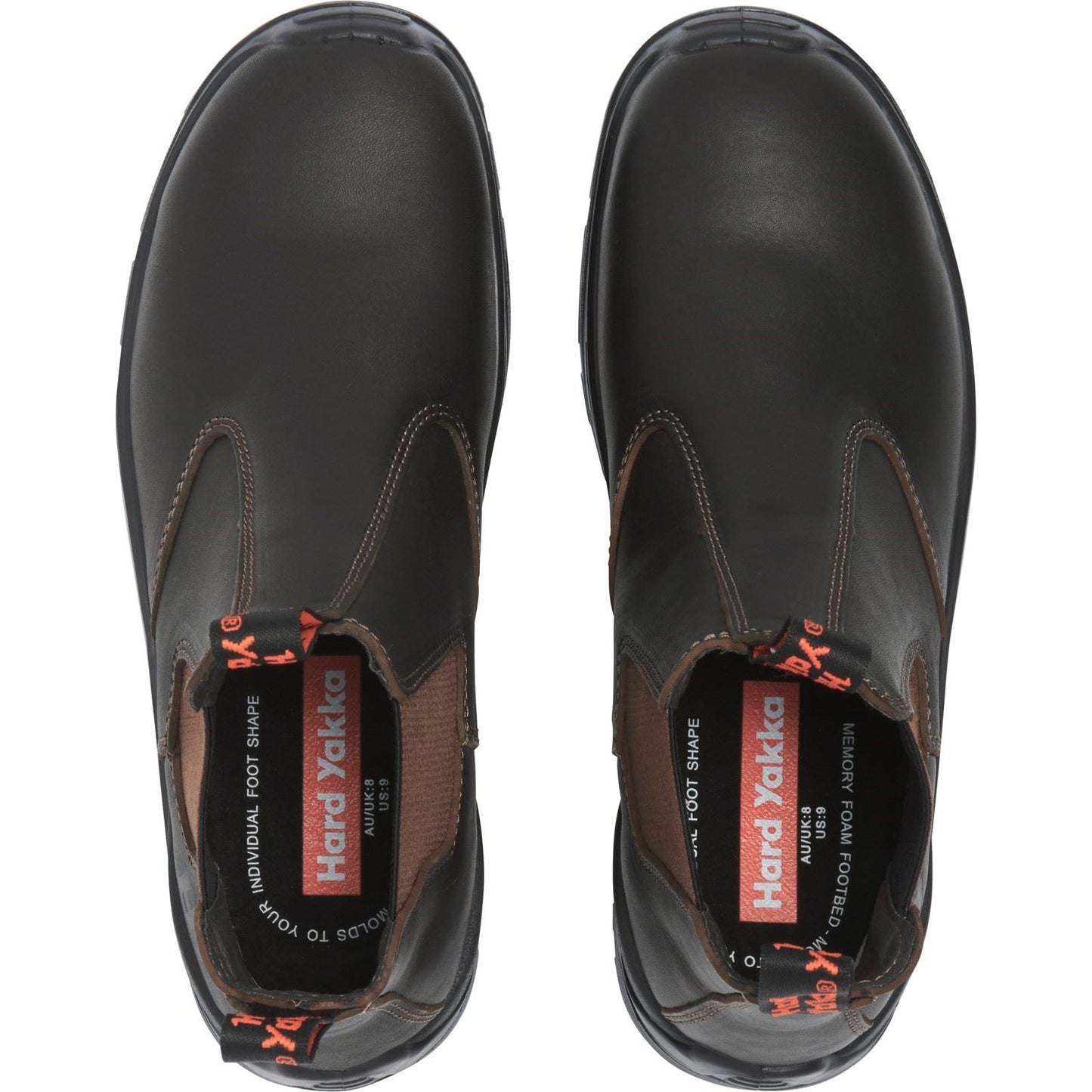 Hard Yakka Men's Banjo NS Elastic Gusset in Brown
