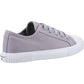 Hush Puppies Women's Brooke Canvas Trainer in Grey