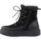 Hush Puppies Bronte Suede Women's Black Winter Mid Calf Boots