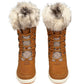 Helly Hansen Sport Garibaldi Leather Women's New Wheat/Dark Khaki Winter Mid Calf Boots