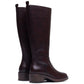Hush Puppies Antonia Long Leather Women's Chocolate Heeled Knee High Boots