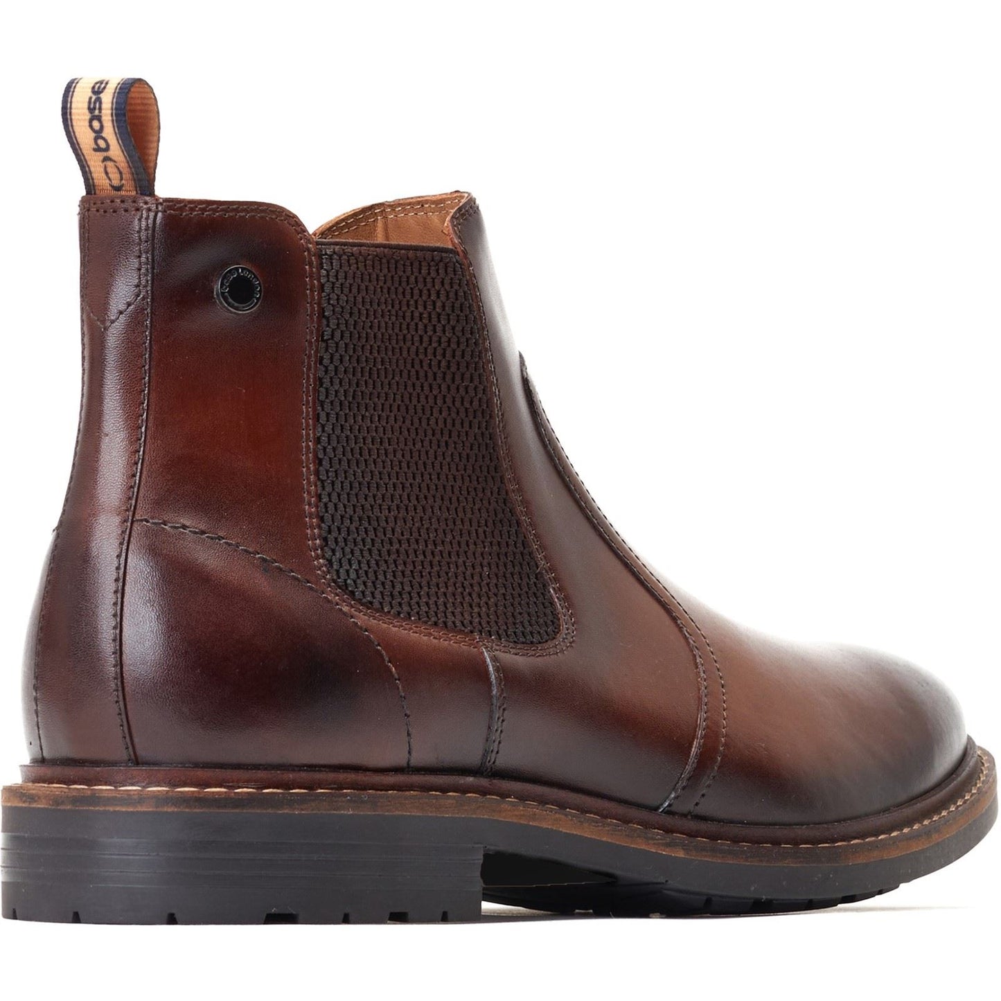 Base London Men's Bloom Chelsea Boot in Burnt Brown