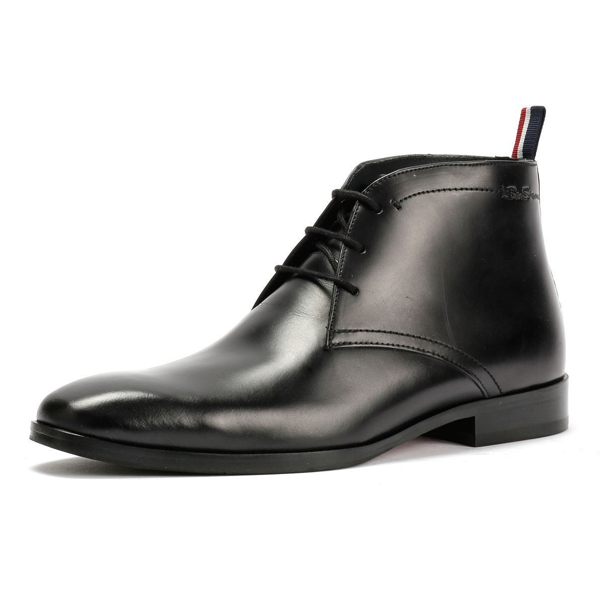 Ben Sherman London Brush Off Leather Men's Black Boots