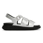 FitFlop GEN-FF Fisherman Leather Women's Silver Sandals