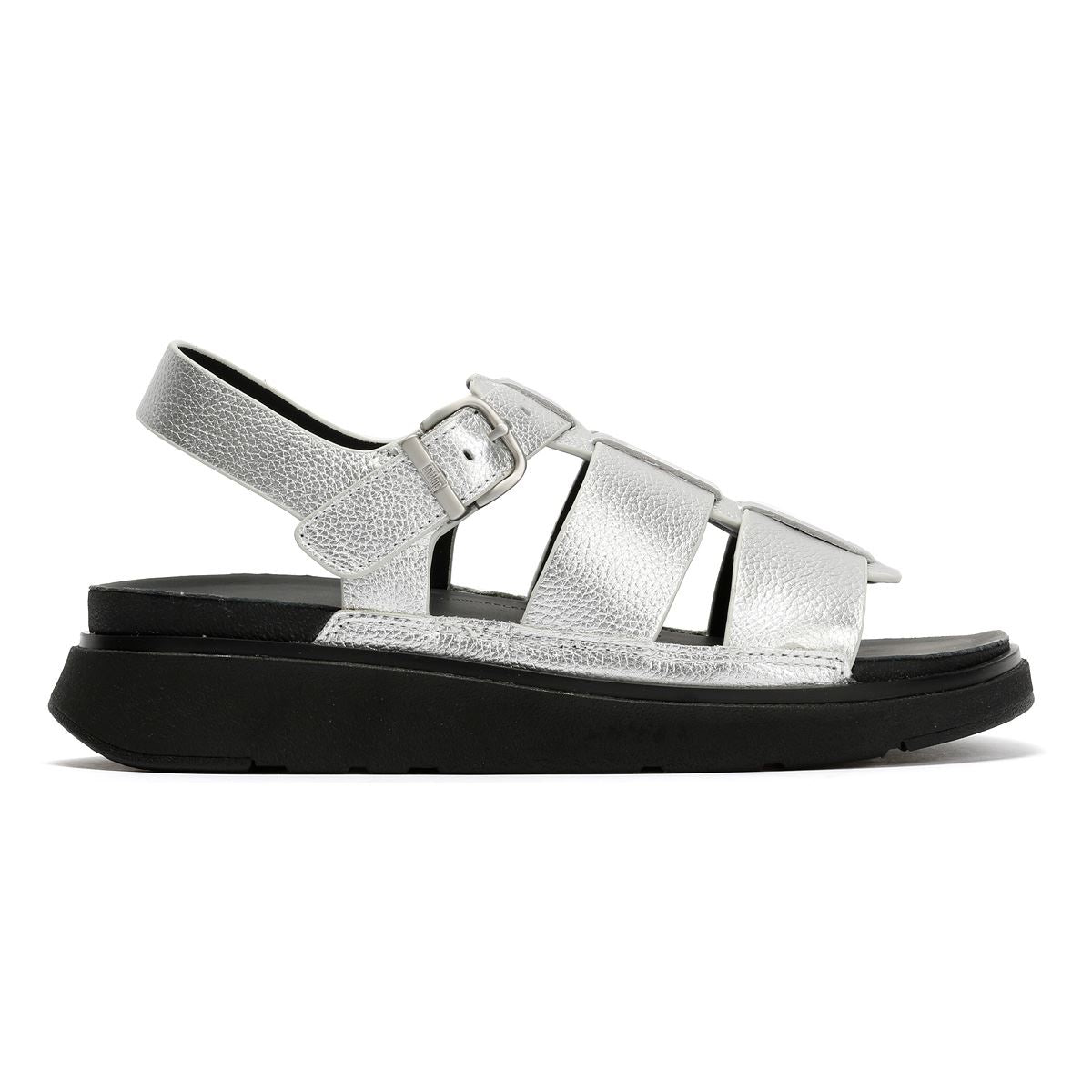 FitFlop GEN-FF Fisherman Leather Women's Silver Sandals