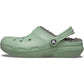 Crocs Men's Classic Lined Clog in Moss/Multi