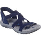 Skechers Women's Reggae Slim Stretch Flex Sandal in Navy