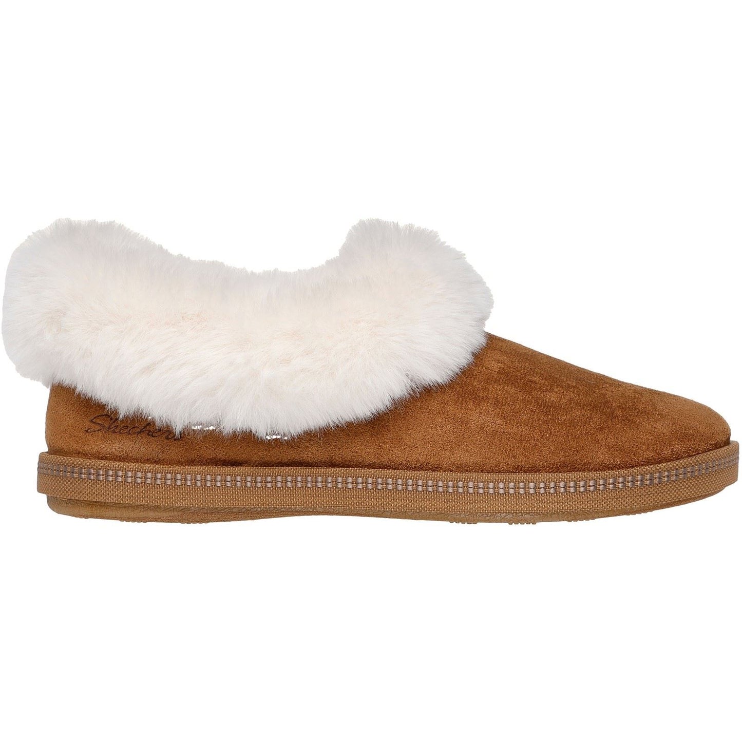 Skechers Cozy Campfire Winter Nights Polyester Women's Chestnut Slippers