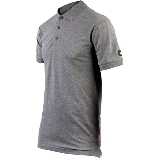 Caterpillar Men's Essentials Polo Shirt in Dark Heather Grey