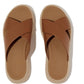 Fitflop F-Mode Cross Leather Women's Deep Tan Sandals