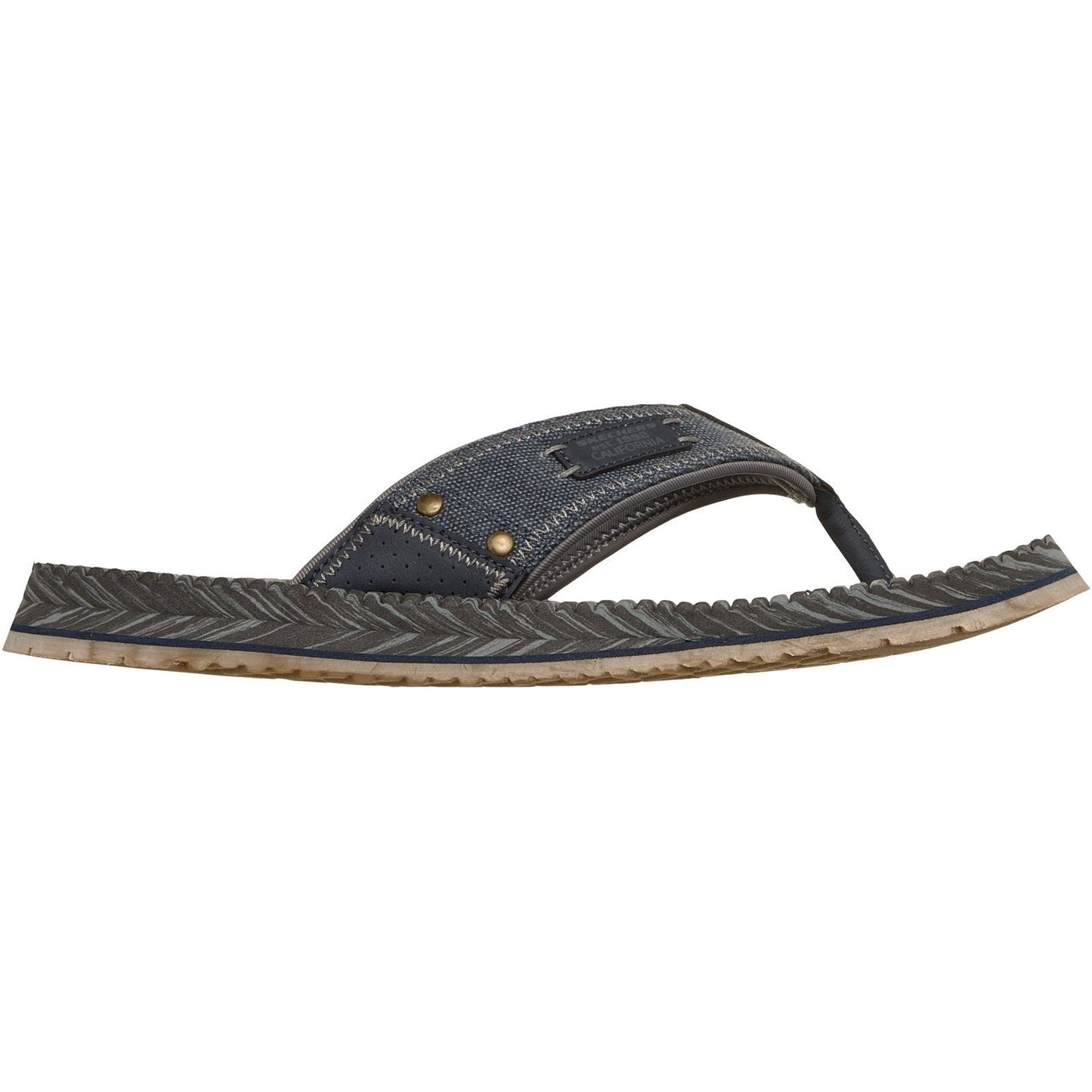 Skechers Quill Textile Men's Navy Flip Flops