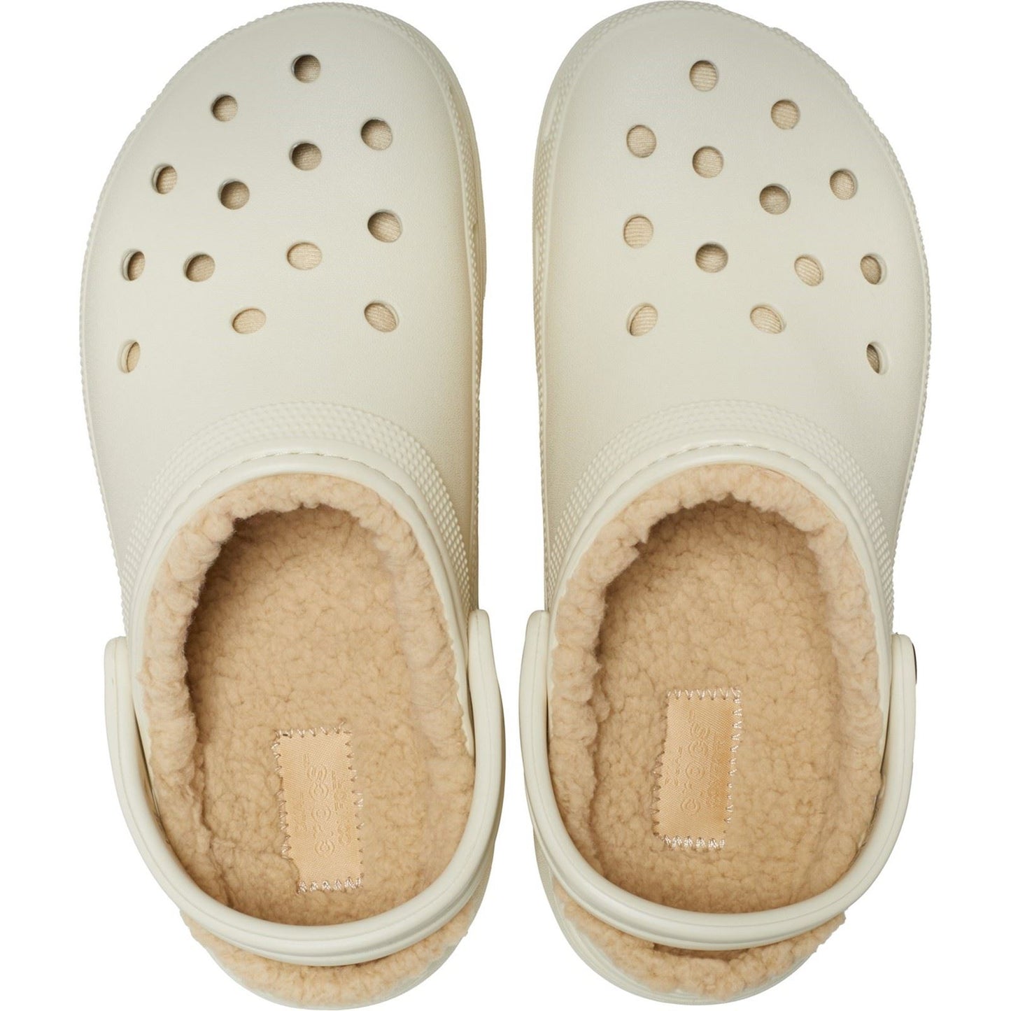 Crocs Women's Classic Platform Lined Clog in Bone