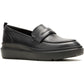 Hush Puppies Joy Penny Leather Women's Black/Black Loafers