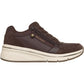 Skechers Billion Flex Luxe Up Leather Womens Chocolate Duraleather/Mesh Trainers
