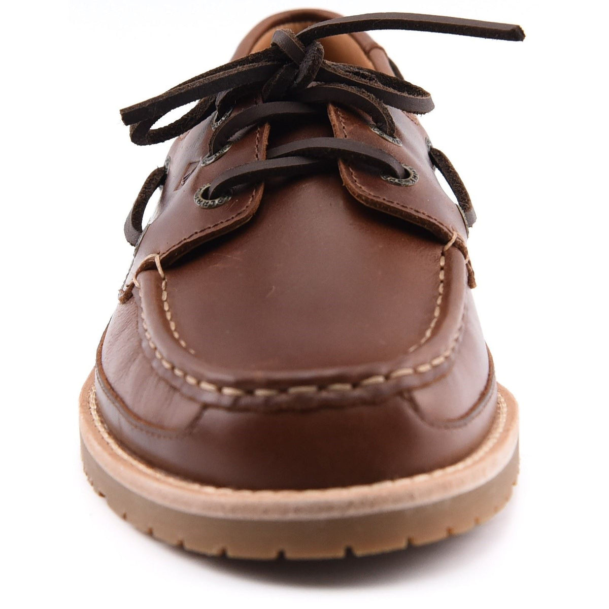 Sperry Mini Lug 3 Eye Leather Men's Brown Boat Shoes