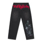 Ed Hardy Serpent Skull Graphic Washed Men's Black Jeans